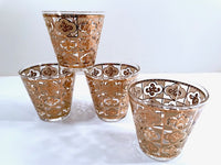 Load image into Gallery viewer, Culver Signed Mid-Century 22-Karat Gold Clover Glasses (Set of 4)
