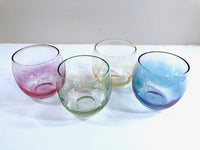 Load image into Gallery viewer, Federal Glass Mid-Century Somewhere Over the Rainbow Roly Poly Glasses (Set of 4)
