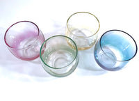 Load image into Gallery viewer, Federal Glass Mid-Century Somewhere Over the Rainbow Roly Poly Glasses (Set of 4)
