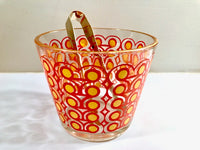 Load image into Gallery viewer, Colony Frolic Groovy Retro Orange &amp; Yellow Circle 6-Piece Bar Set
