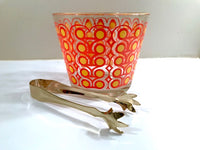 Load image into Gallery viewer, Colony Frolic Groovy Retro Orange &amp; Yellow Circle 6-Piece Bar Set
