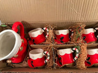 Load image into Gallery viewer, Napco Tom and Jerry Santa and Elf Boot 7-Piece Set
