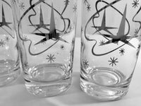 Load image into Gallery viewer, Mid-Century Silver Atomic Star Glasses (Set of 6)
