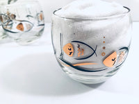 Load image into Gallery viewer, Mid-Century Here Fishy Fishy Roly Poly Glasses (Set of 6)
