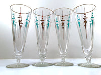 Load image into Gallery viewer, Libbey Mid-Century Staccato Pilsner Glasses (Set of 4)
