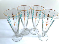 Load image into Gallery viewer, Libbey Mid-Century Staccato Pilsner Glasses (Set of 4)
