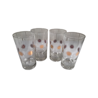 Load image into Gallery viewer, Fred Press Signed Mid-Century Atomic Sunburst Highball Glasses (Set of 4)
