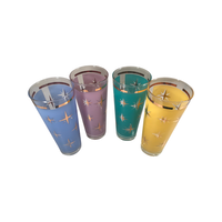 Load image into Gallery viewer, Bartlett Collins Mid-Century Atomic North Star Tall Collins Cocktail Glasses (Set of 4)
