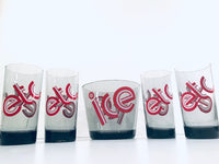 Load image into Gallery viewer, Federal Glass Retro Pop Art 5-Piece Bar Set
