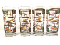 Load image into Gallery viewer, Vintage Fly Fishing Lure Highball Glasses (Set of 4)
