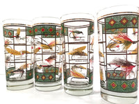 Load image into Gallery viewer, Vintage Fly Fishing Lure Highball Glasses (Set of 4)
