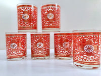 Load image into Gallery viewer, Georges Briard Signed Imperial Brocade Double Old Fashion Glasses (Set of 6)
