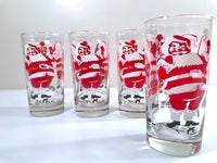 Load image into Gallery viewer, Mid-Century Santa Highball Glasses (Set of 4)

