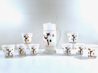 Load image into Gallery viewer, Gay Fad 1950&#39;s Court Jester 10-Piece Cocktail Bar Set
