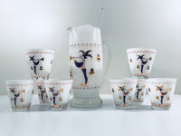 Load image into Gallery viewer, Gay Fad 1950&#39;s Court Jester 10-Piece Cocktail Bar Set
