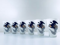 Load image into Gallery viewer, Gay Fad Glass Mid-Century Mod Birds In Flight Glasses (Set of 6)
