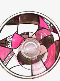 Load image into Gallery viewer, Ned Harris Signed Mid-Century Pink and Purple Abstract Double Old Fashion Glasses (Set of 3)
