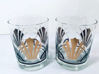 Load image into Gallery viewer, Art Deco Styled Double Old Fashion Glasses (Set of 4)
