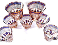 Load image into Gallery viewer, Georges Briard Signed Mid-Century Wet Your Whistle Double Old Fashion Glasses (Set of 7)

