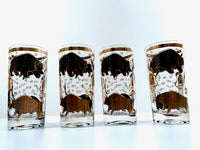 Load image into Gallery viewer, Hammacher Schlemmer Mid-Century Stock Market Bull and Bear Highball Glasses (Set of 4)
