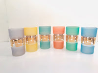 Load image into Gallery viewer, Mid-Century Modern Pastel Glasses (Set of 6)
