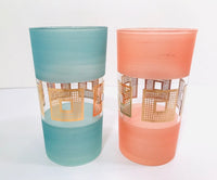 Load image into Gallery viewer, Mid-Century Modern Pastel Glasses (Set of 6)
