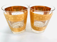 Load image into Gallery viewer, Pasinski Signed Mid-Century 22-Karat Gold Double Old Fashion Glasses (Set of 4)
