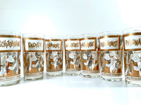 Load image into Gallery viewer, Georges Briard Signed Mid-Century Your Pickled Personality Highball Glasses (Set of 7)

