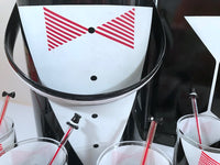 Load image into Gallery viewer, Georges Briard Signed Mid-Century Tuxedo 14-Piece Bar Set
