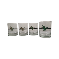 Load image into Gallery viewer, Georges Briard Signed Mid-Century Mallard Duck Double Old Fashion Glasses (Set of 4)
