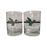 Load image into Gallery viewer, Georges Briard Signed Mid-Century Mallard Duck Double Old Fashion Glasses (Set of 2)
