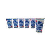 Load image into Gallery viewer, Pabst Blue Ribbon Beer Glasses (Set of 6)
