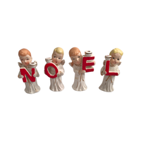 Load image into Gallery viewer, Commodore Heavenly Noel Angels Candle Holder Set

