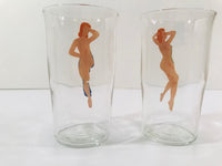 Load image into Gallery viewer, Art Deco Hand Painted Peek-A-Boo 9-Piece Cocktail Set
