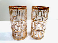 Load image into Gallery viewer, Imperial Glass Shoji 22-Karat Gold Mid-Century Highball Glasses (Set of 2)
