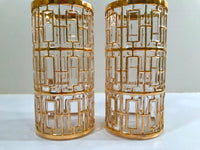 Load image into Gallery viewer, Imperial Glass Shoji 22-Karat Gold Mid-Century Highball Glasses (Set of 2)
