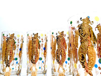 Load image into Gallery viewer, Culver Mid-Century Mardi Gras Jester Highball Glasses (Set of 4)
