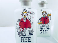 Load image into Gallery viewer, Gay Fad Mid-Century Scotch, Rye, Bourbon and Gin 4-Piece Decanter Set
