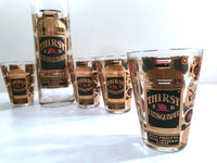 Load image into Gallery viewer, Georges Briard Signed Mid-Century Thirst Extinguisher Martini-Whiskey Bar Set (Set of 6 with Pitcher)
