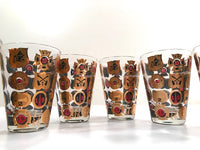 Load image into Gallery viewer, Georges Briard Signed Mid-Century Thirst Extinguisher Martini-Whiskey Bar Set (Set of 6 with Pitcher)
