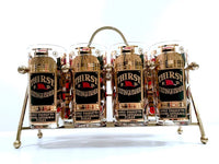 Load image into Gallery viewer, Georges Briard Signed Mid-Century Thirst Extinguisher Bar Set (Set of 8 with Carrier)
