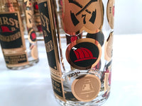 Load image into Gallery viewer, Georges Briard Signed Mid-Century Thirst Extinguisher Bar Set (Set of 8 with Carrier)
