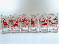 Load image into Gallery viewer, Libbey Mid-Century Reindeer Highball Glasses (Set of 6)
