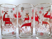Load image into Gallery viewer, Libbey Mid-Century Reindeer Highball Glasses (Set of 6)
