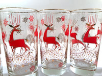 Load image into Gallery viewer, Libbey Mid-Century Reindeer Highball Glasses (Set of 6)
