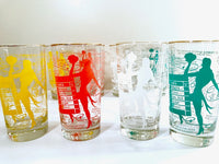 Load image into Gallery viewer, Dominion Glass Company Mid-Century Risqué Glasses (Set of 8 with Original Box)

