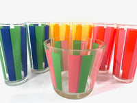 Load image into Gallery viewer, Retro Rainbow Striped 7-Piece Bar Set
