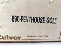 Load image into Gallery viewer, Culver Signed Art Deco Penthouse Gold Double Old Fashion Glasses (Set of 4)
