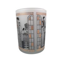 Load image into Gallery viewer, Culver Signed Art Deco Penthouse Gold Double Old Fashion Glasses (Set of 4)
