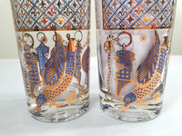 Load image into Gallery viewer, Georges Briard Signed Mid-Century Wet Your Whistle Highball Glasses (Set of 2)
